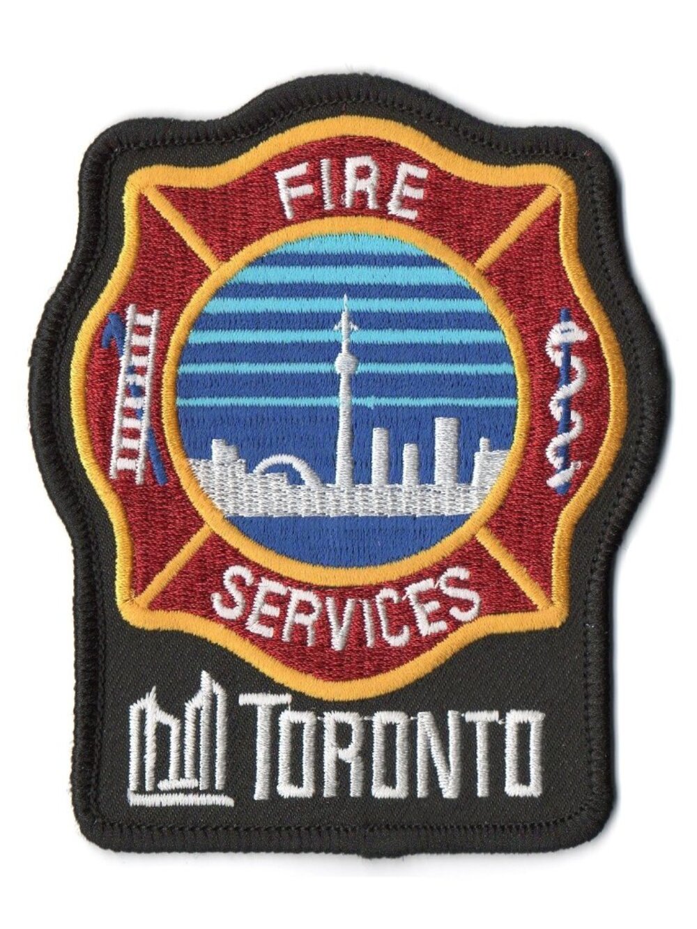Toronto Fire Services CN Tower Official Embroidered Shoulder Patch Canada EMS
